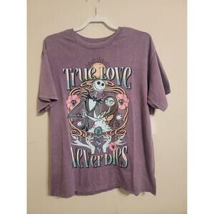 NWT NIGHTMARE BEFORE CHRISTMAS Jack and Sally Tee Tshirt XL 0115